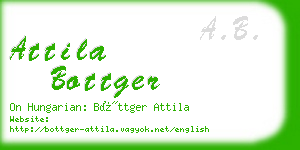 attila bottger business card